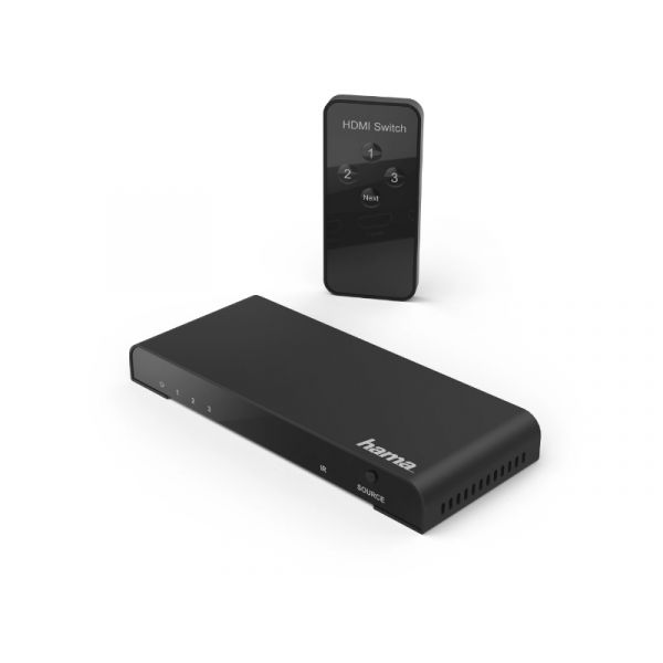 Hama HDMI Switch, távirányítóval, fekete (121770)